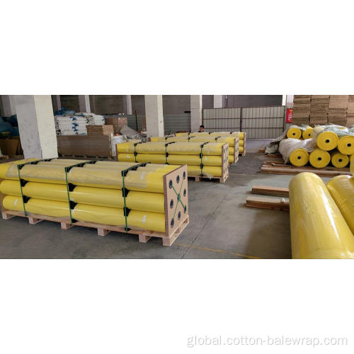 Cotton Bale Packaging Film yellow color cotton picker packing bale wrap film Manufactory